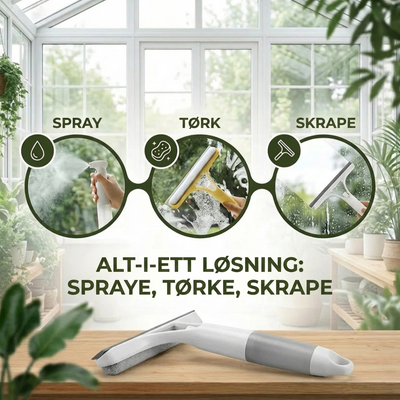 3-i-1 Multifunksjonell glassrengjøringsstang